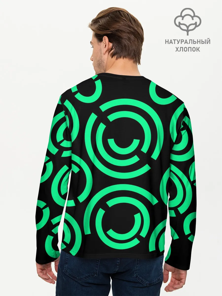 Мужской лонгслив базовый / Полукруг