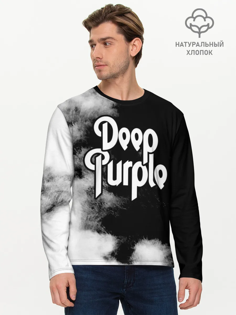 Мужской лонгслив базовый / Deep Purple