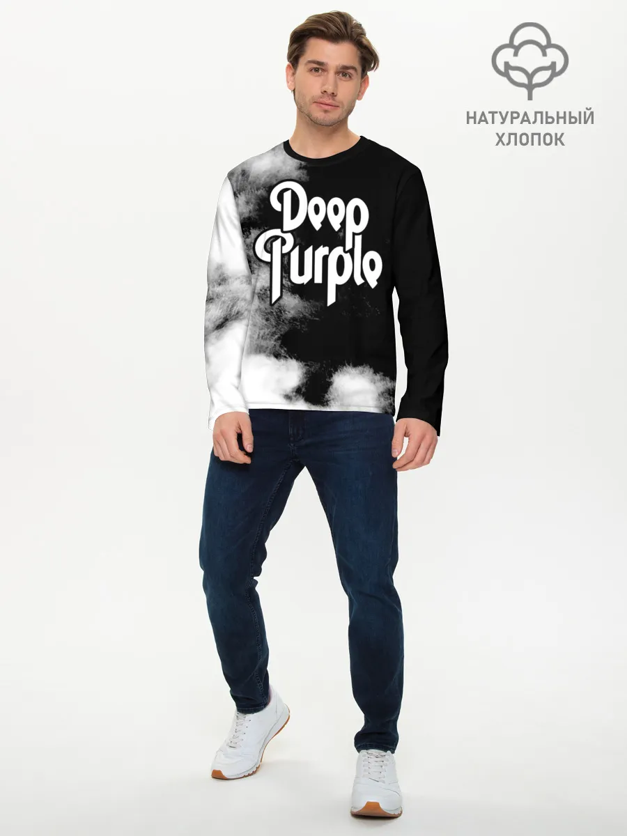 Мужской лонгслив базовый / Deep Purple