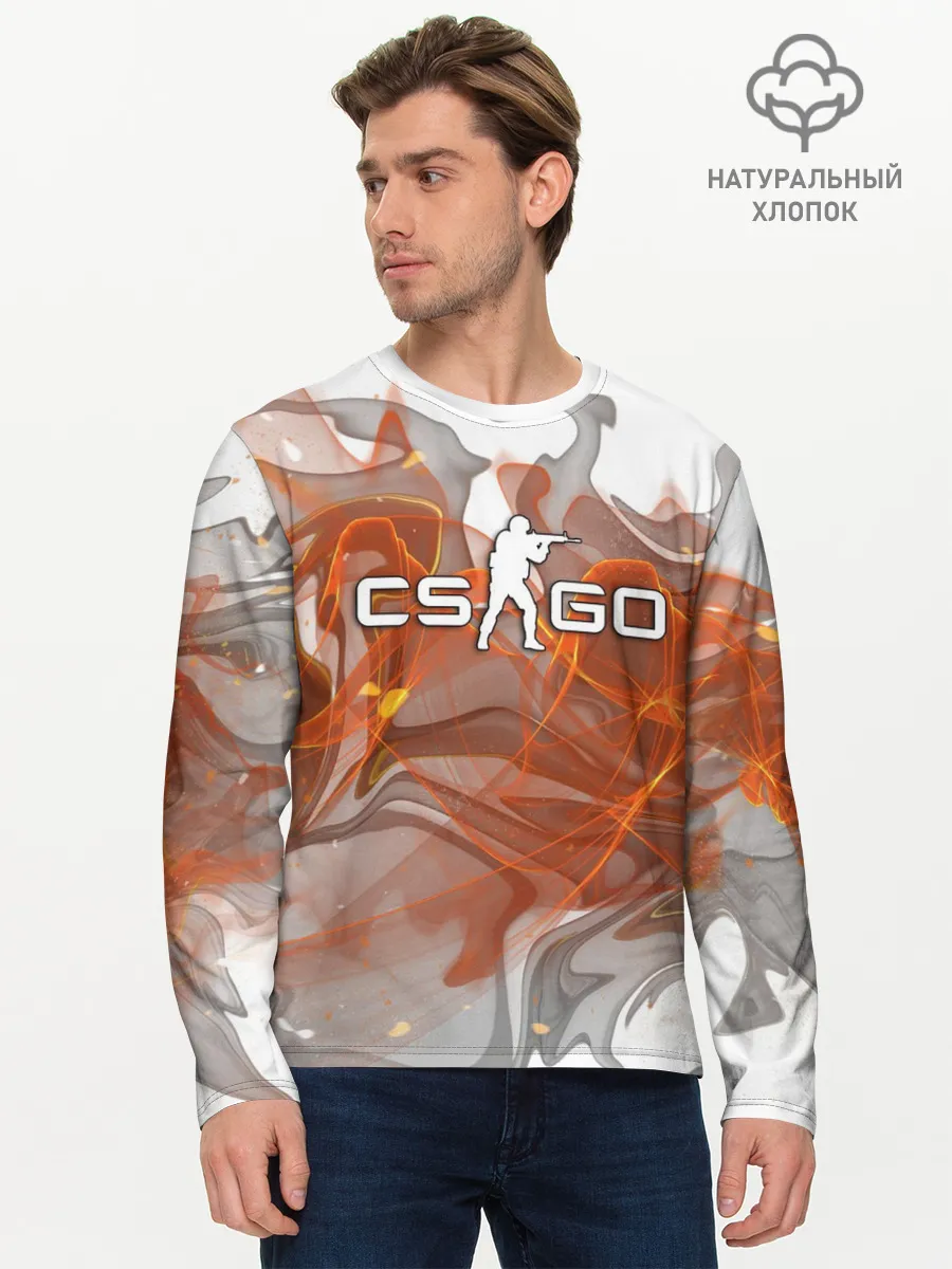 Мужской лонгслив базовый / COUNTER STRIKE