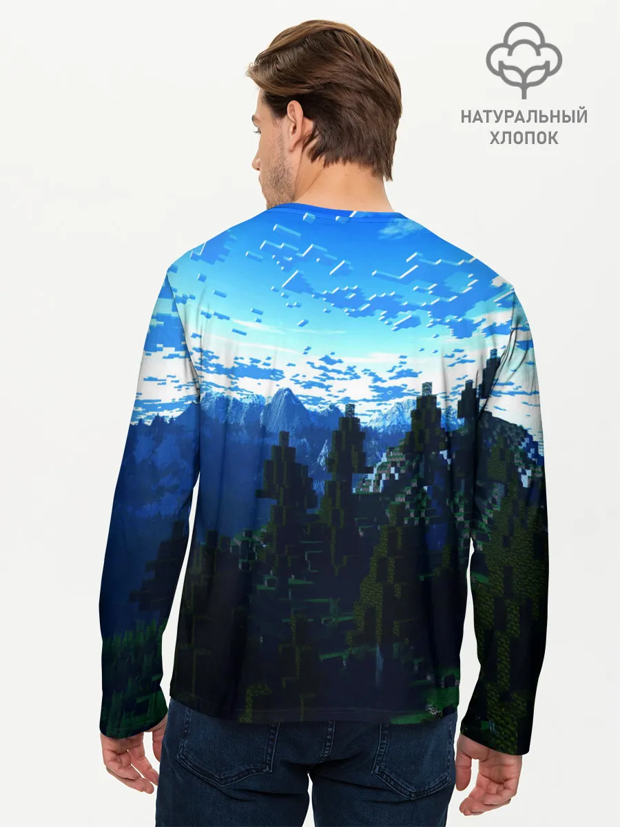 Мужской лонгслив базовый / Minecraft / Майнкрафт