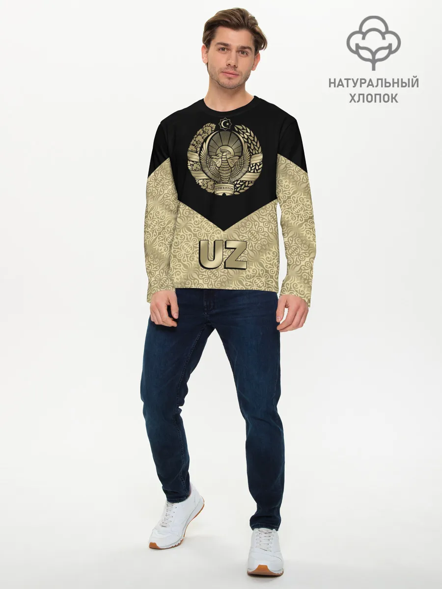 Мужской лонгслив базовый / Узбекистан