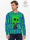 Мужской лонгслив базовый / Minecraft | Creeper