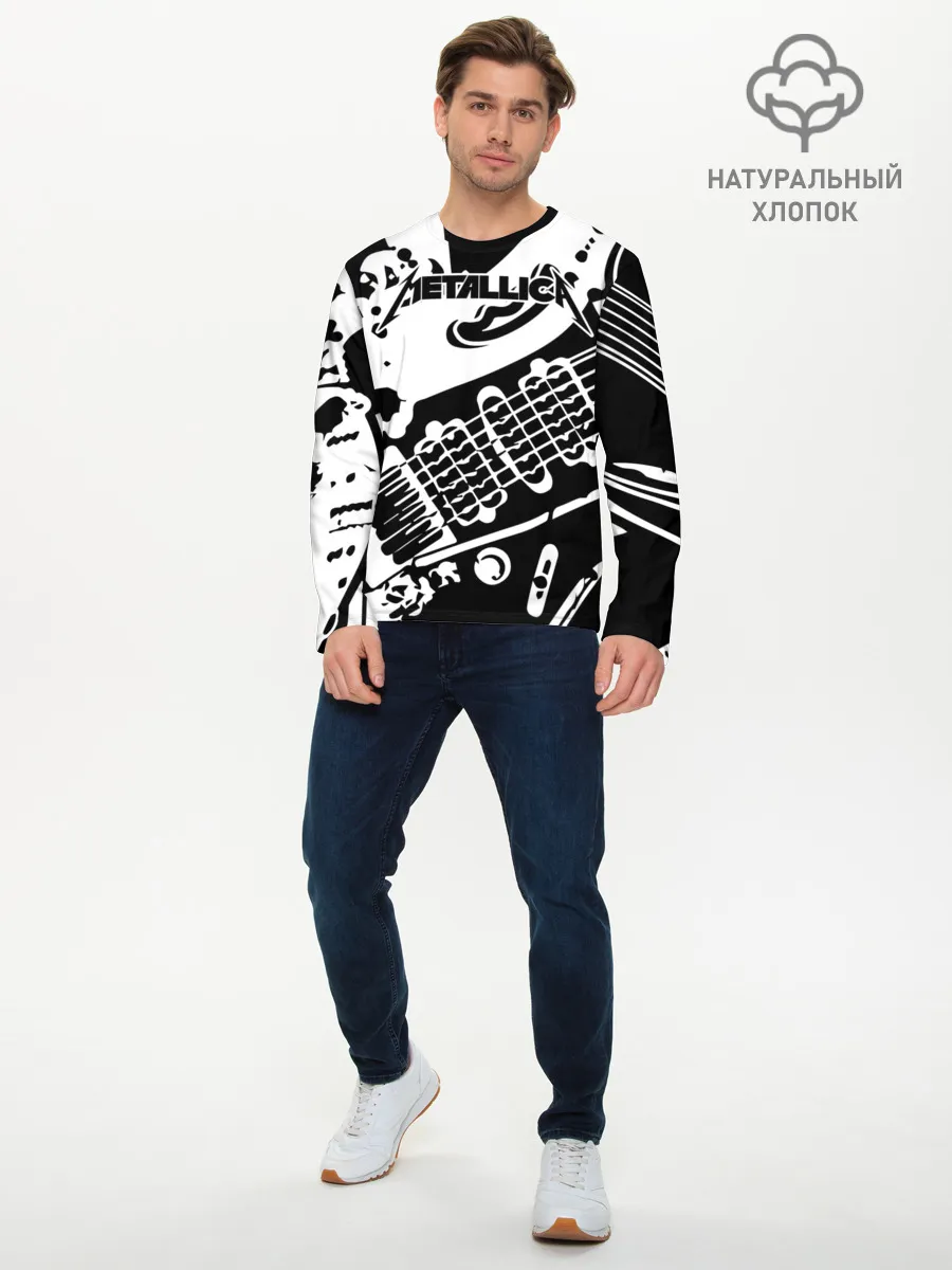Мужской лонгслив базовый / Metallica