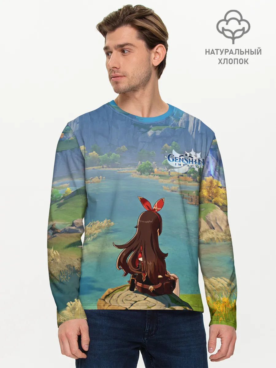 Мужской лонгслив базовый / Genshin Impact