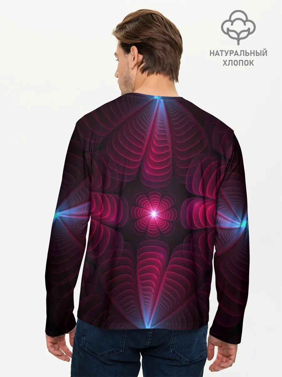 Мужской лонгслив базовый / Инопланетные цветы