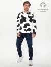 Мужской лонгслив базовый / COW PRINT