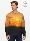 Мужской лонгслив базовый / Закат
