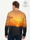 Мужской лонгслив базовый / Закат