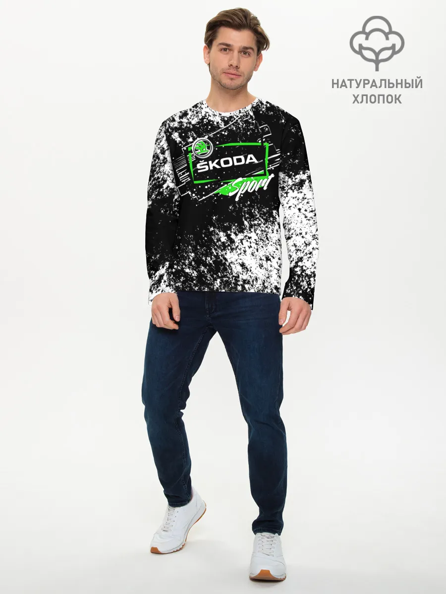 Мужской лонгслив базовый / SKODA SPORT