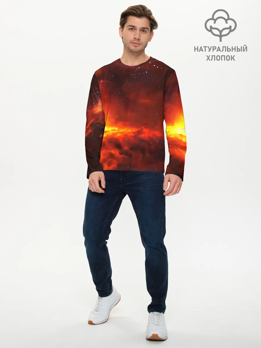 Мужской лонгслив базовый / Марс