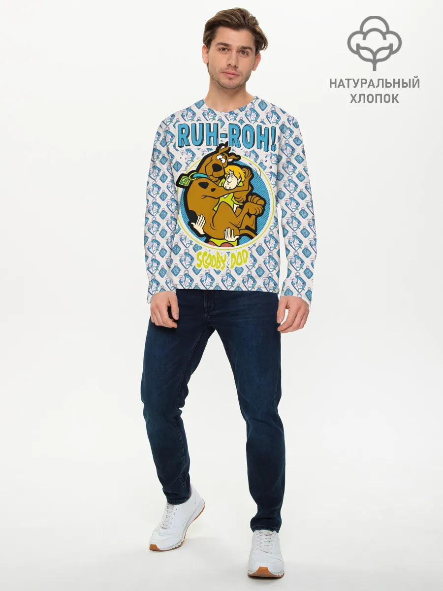 Мужской лонгслив базовый / Ruh-Roh!