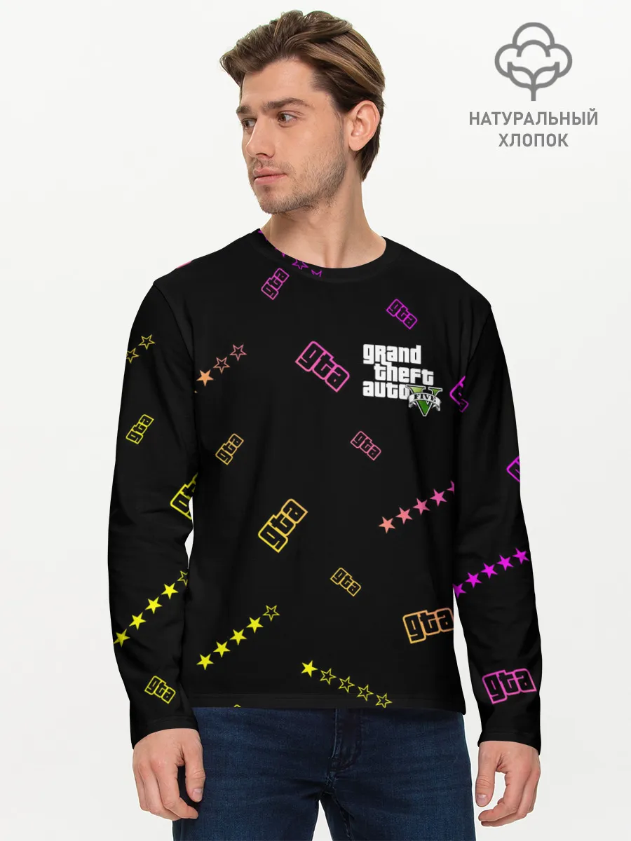 Мужской лонгслив базовый / GTA 5 / ГТА 5