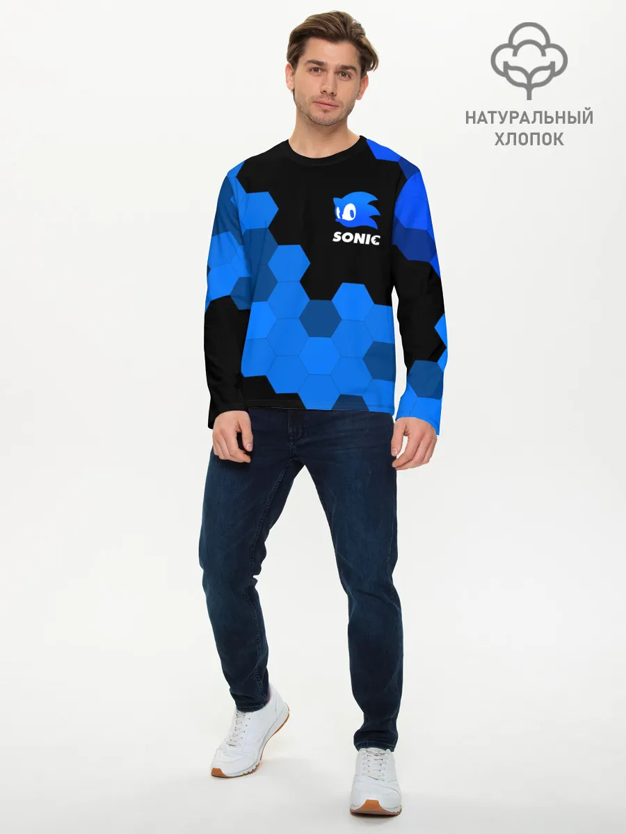 Мужской лонгслив базовый / СОНИК / SONIC