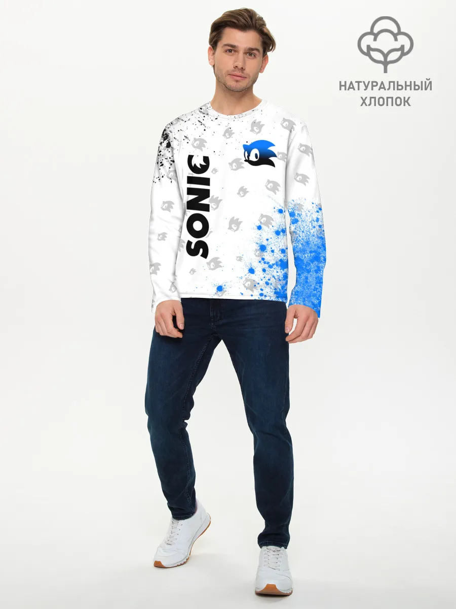 Мужской лонгслив базовый / СОНИК / SONIC