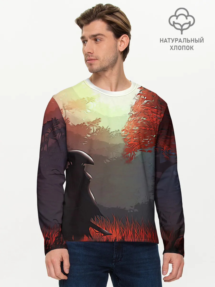 Мужской лонгслив базовый / Самурай