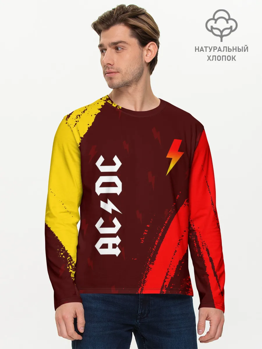Мужской лонгслив базовый / AC DС