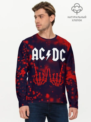 Мужской лонгслив базовый / AC DС