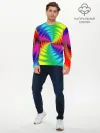 Мужской лонгслив базовый / Цветной гипноз