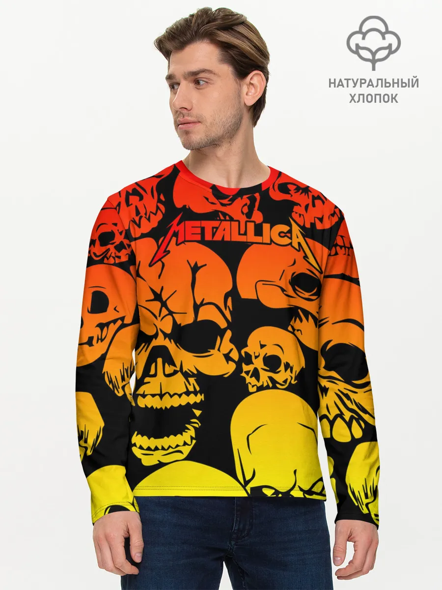 Мужской лонгслив базовый / Metallica