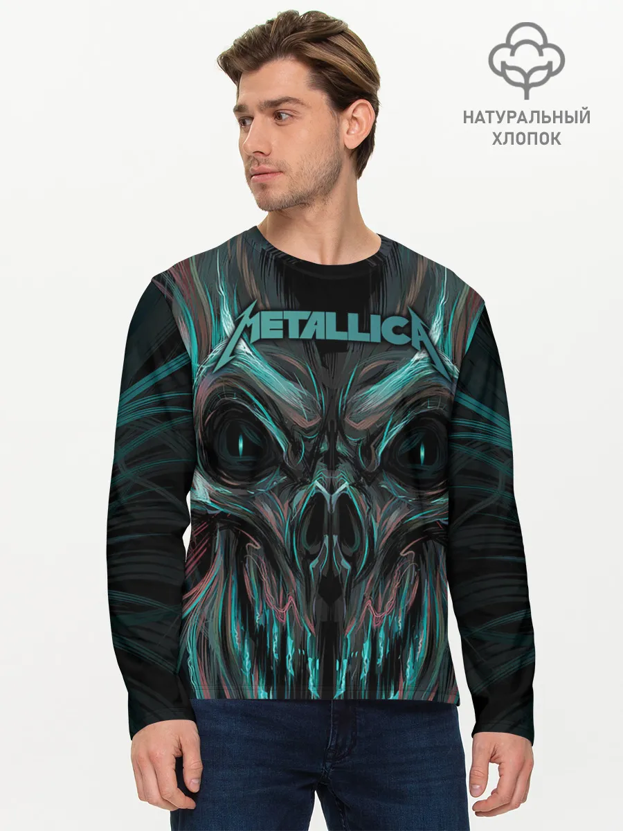 Мужской лонгслив базовый / Metallica