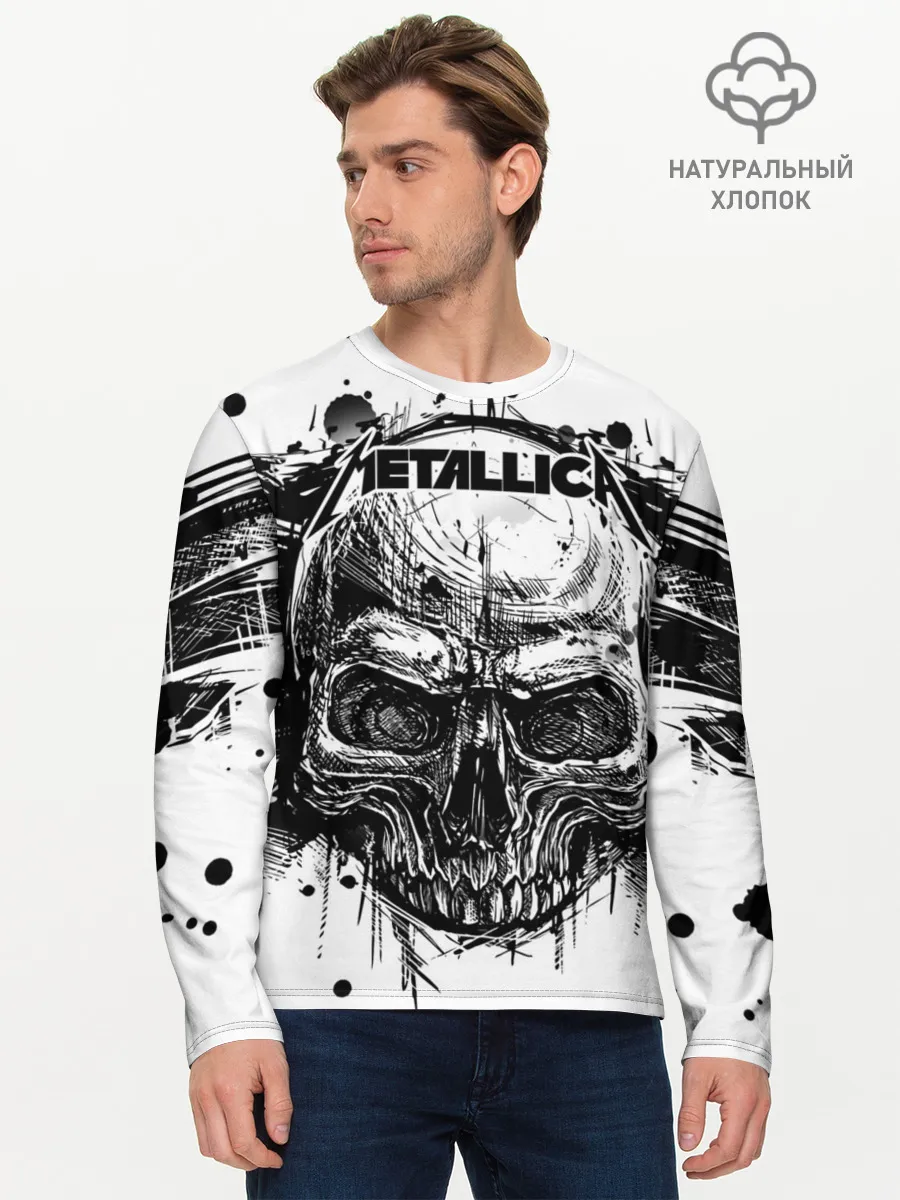 Мужской лонгслив базовый / Metallica