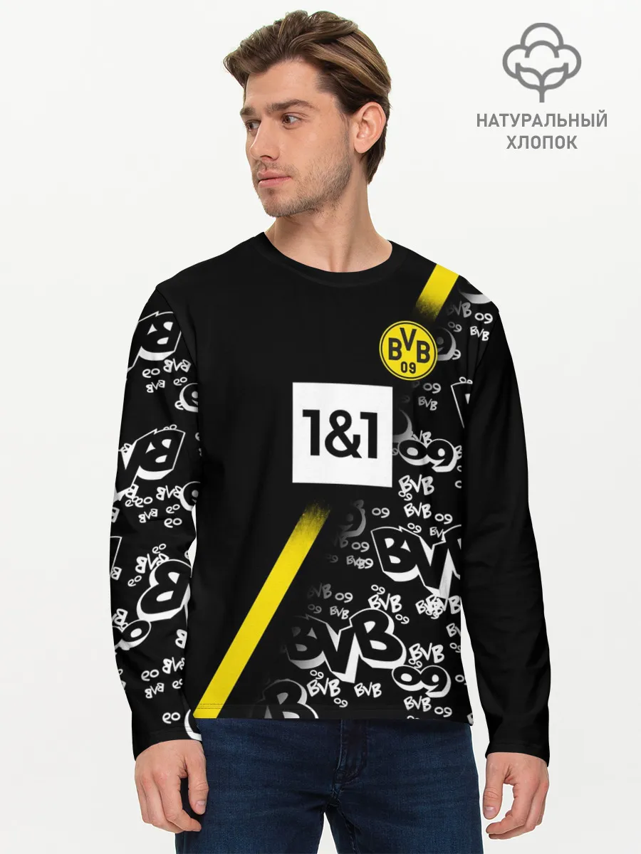 Мужской лонгслив базовый / Dortmund 2020/2021 ФОРМА