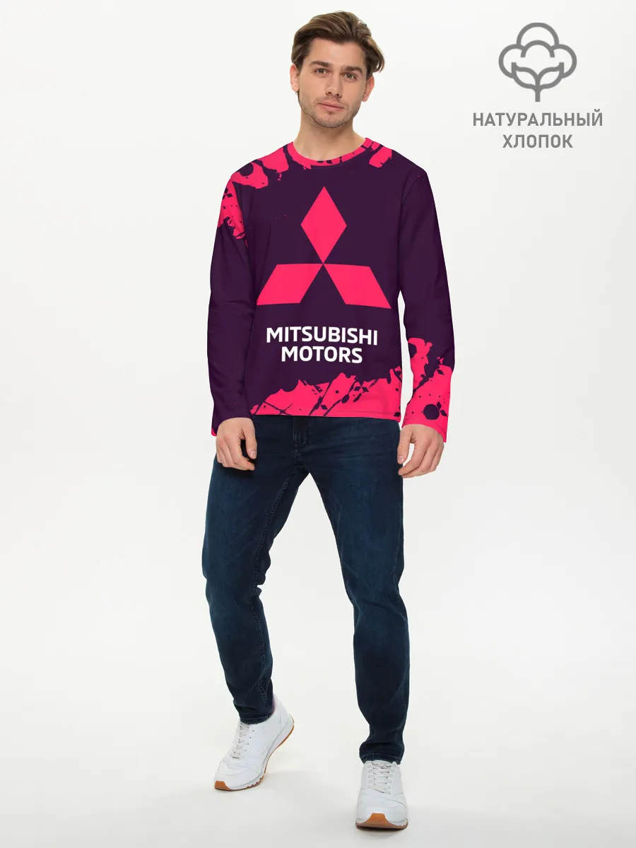 Мужской лонгслив базовый / MITSUBISHI / МИТСУБИСИ
