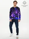 Мужской лонгслив базовый / Фрактал линии