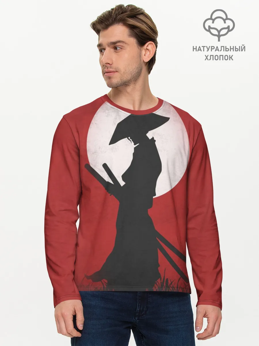 Мужской лонгслив базовый / Last samurai