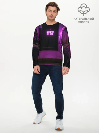 Мужской лонгслив базовый / Неоновый стиль