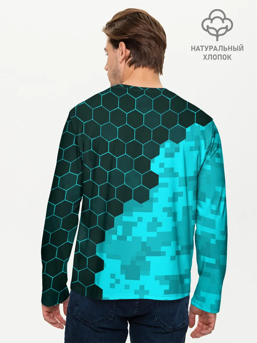 Мужской лонгслив базовый / MINECRAFT / МАЙНКРАФТ