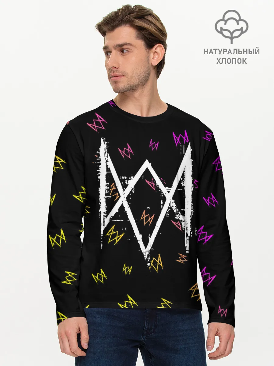 Мужской лонгслив базовый / WATCH DOGS LEGION / ВОТЧ ДОГС