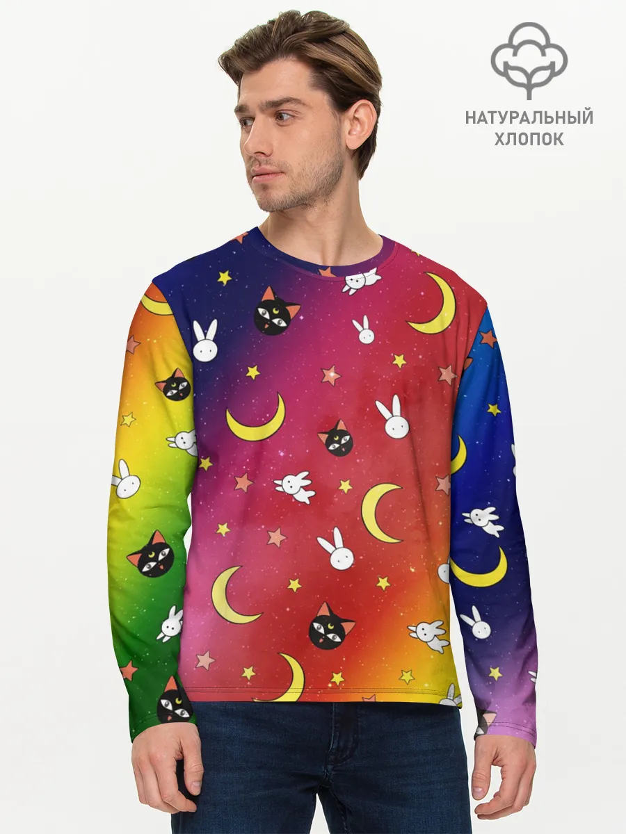 Мужской лонгслив базовый / SAILOR MOON