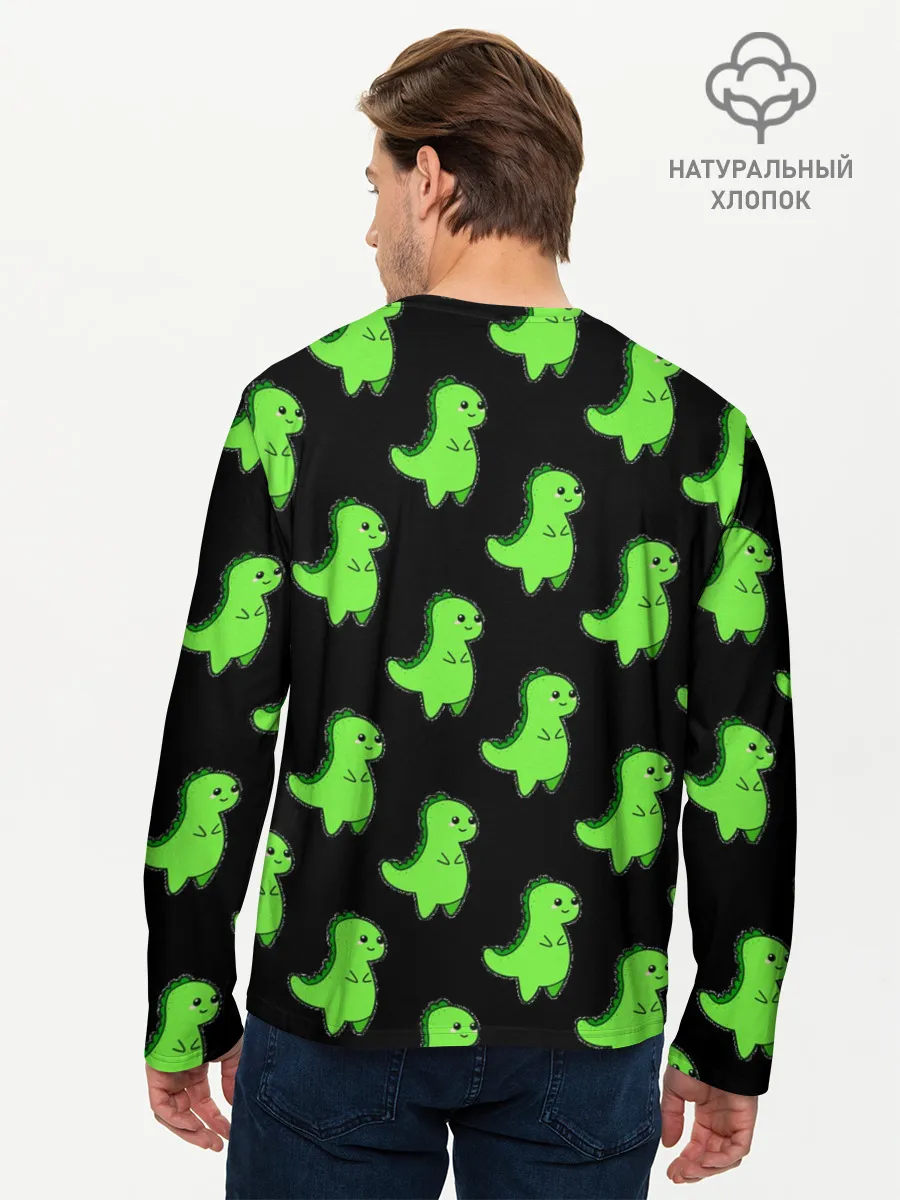 Мужской лонгслив базовый / Динозавры