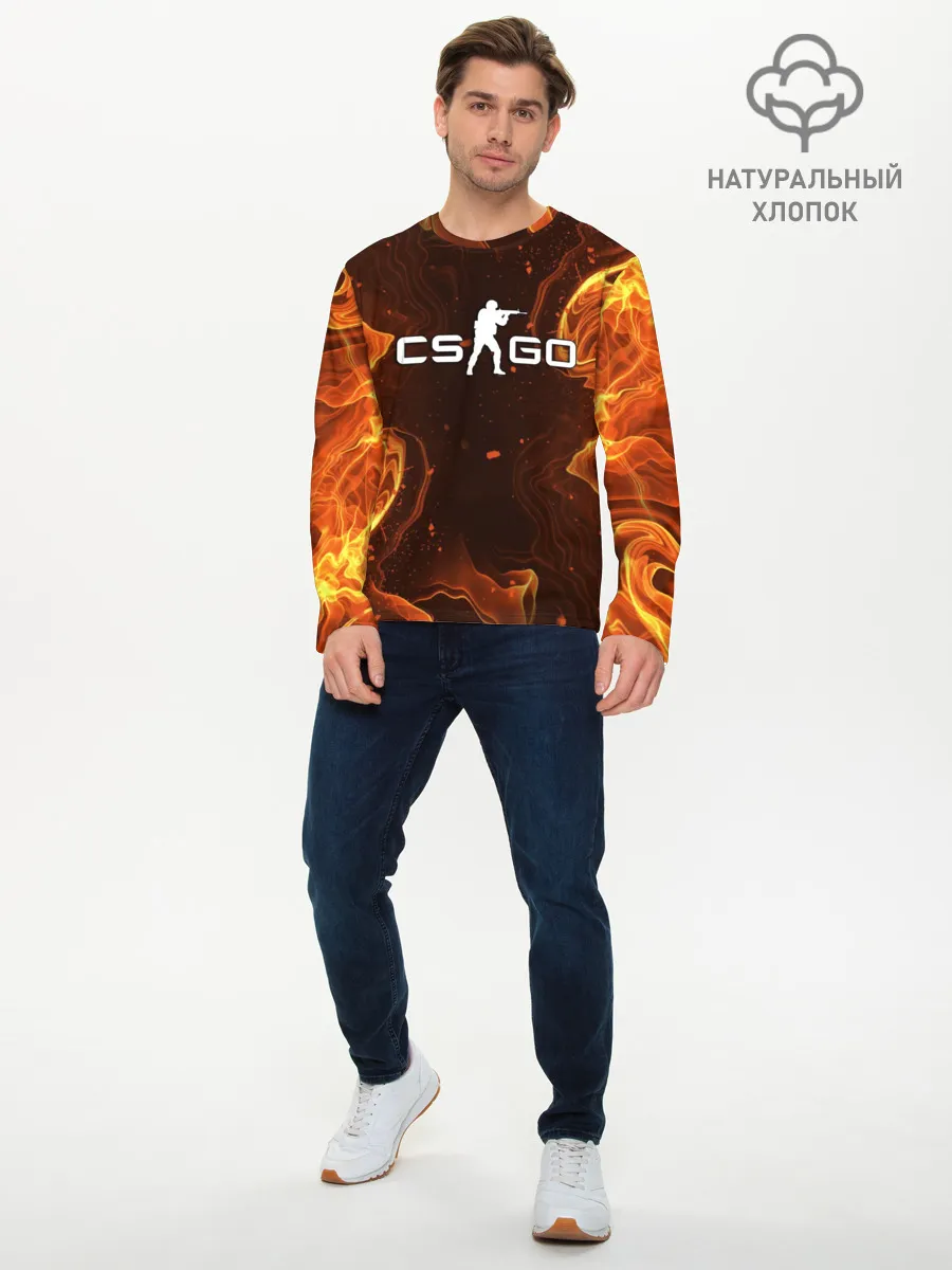 Мужской лонгслив базовый / COUNTER STRIKE