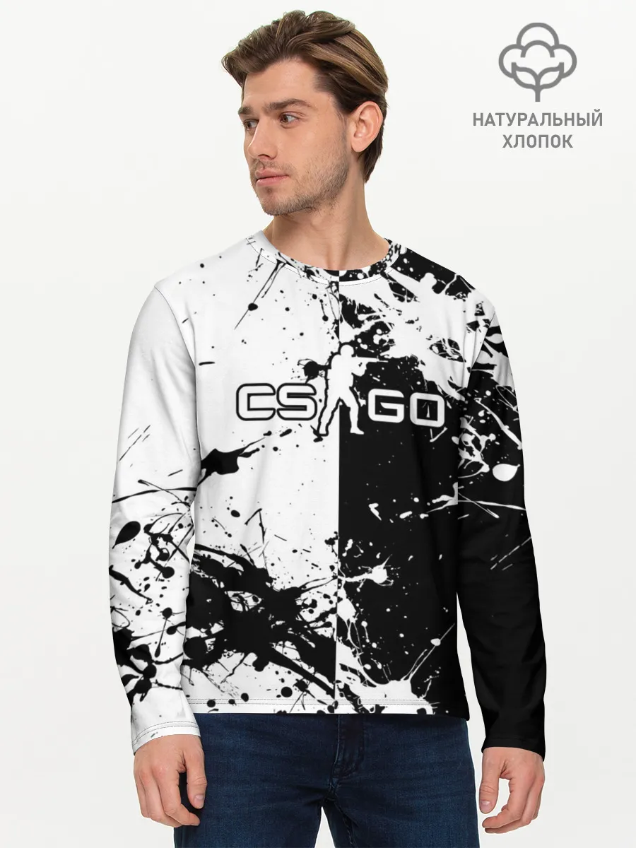 Мужской лонгслив базовый / COUNTER STRIKE