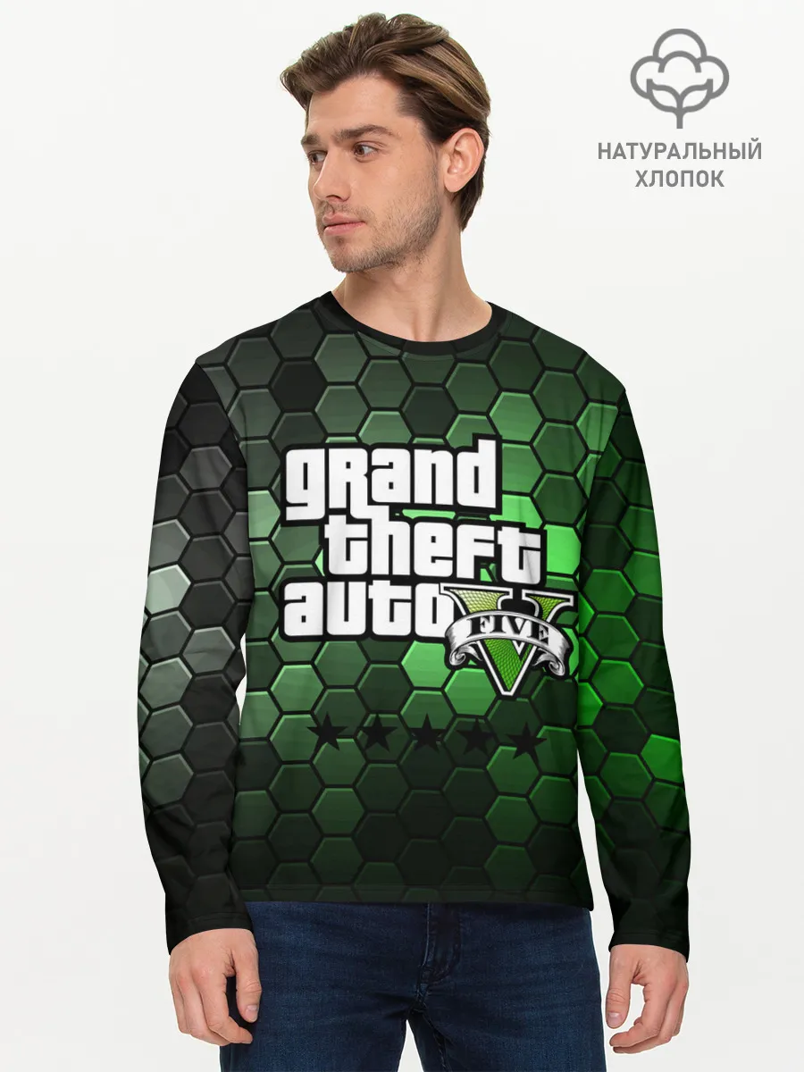 Мужской лонгслив базовый / GTA 5 / ГТА 5