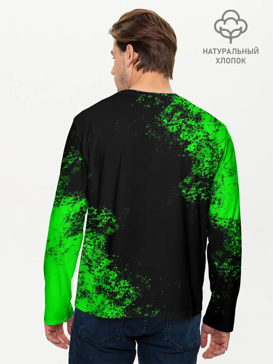 Мужской лонгслив базовый / MINECRAFT CREEPER