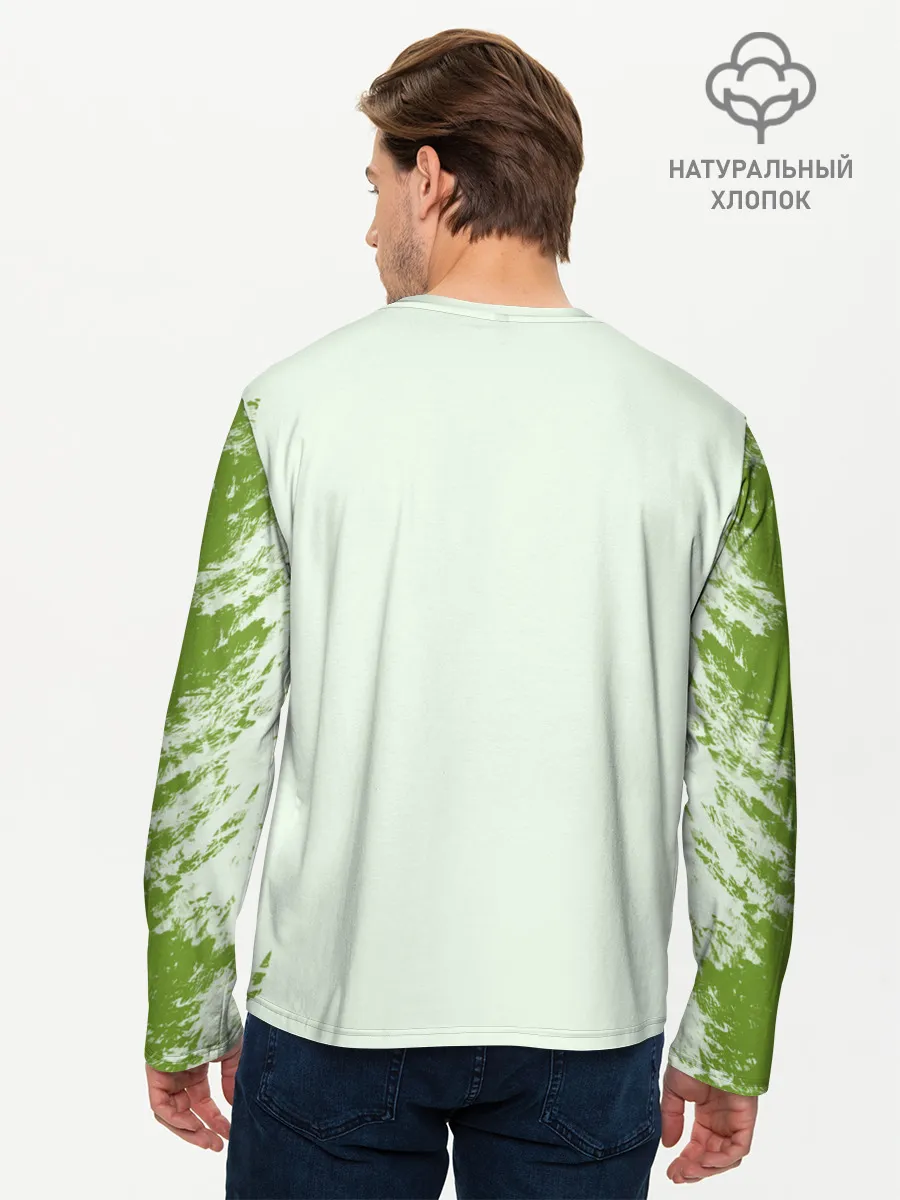 Мужской лонгслив базовый / Авокадо