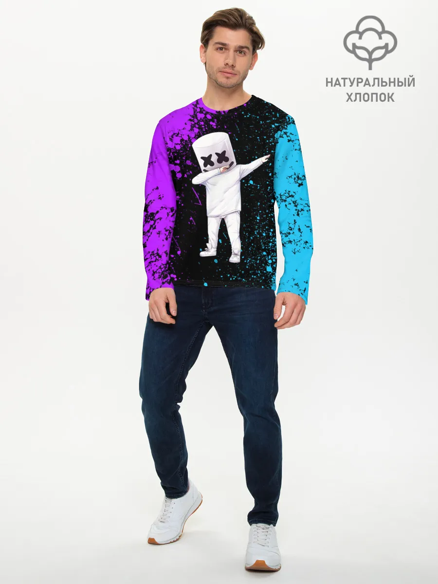 Мужской лонгслив базовый / MARSHMELLO