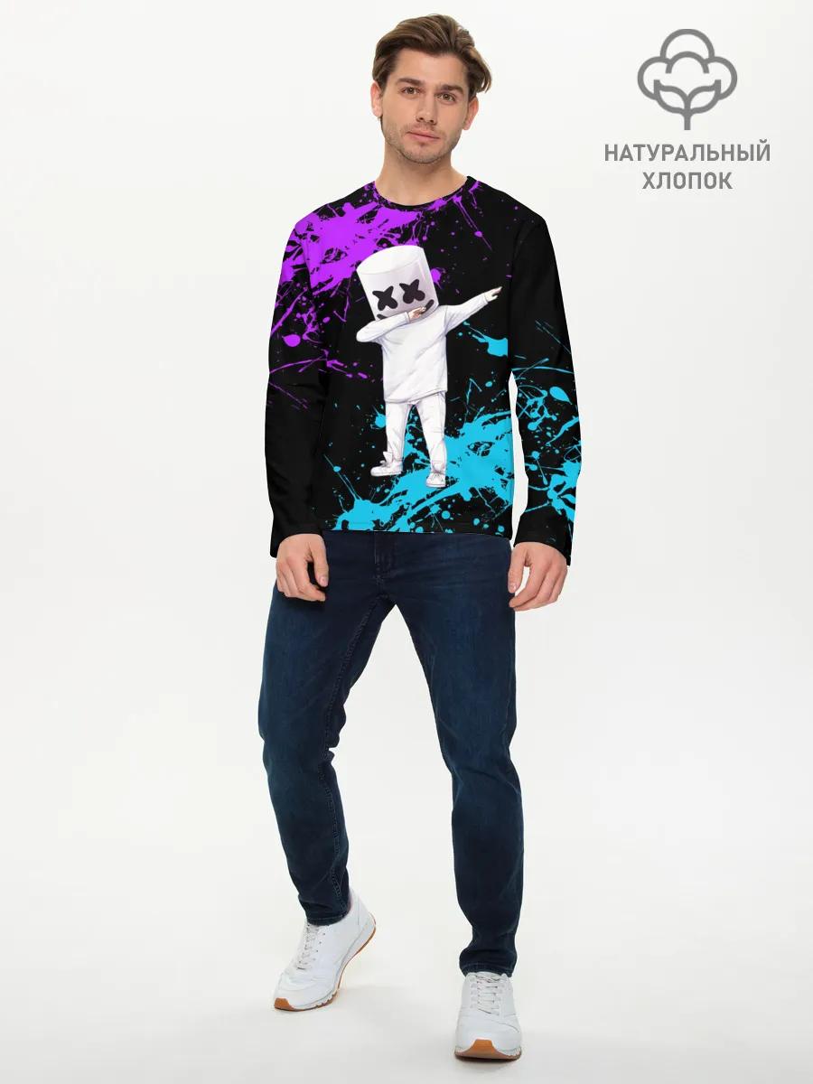 Мужской лонгслив базовый / MARSHMELLO
