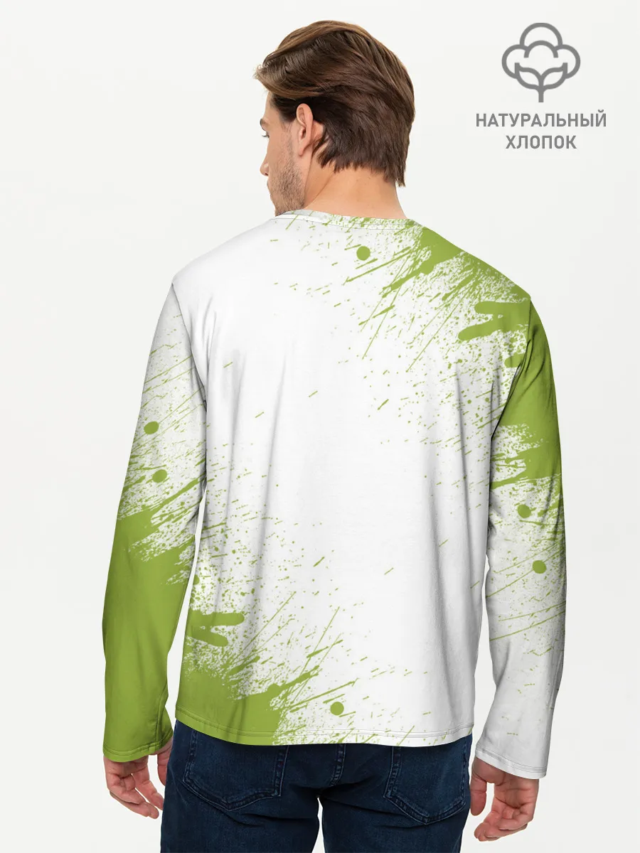 Мужской лонгслив базовый / Авокадо