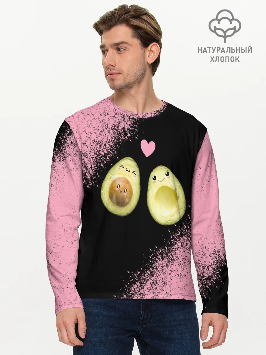 Мужской лонгслив базовый / Авокадо