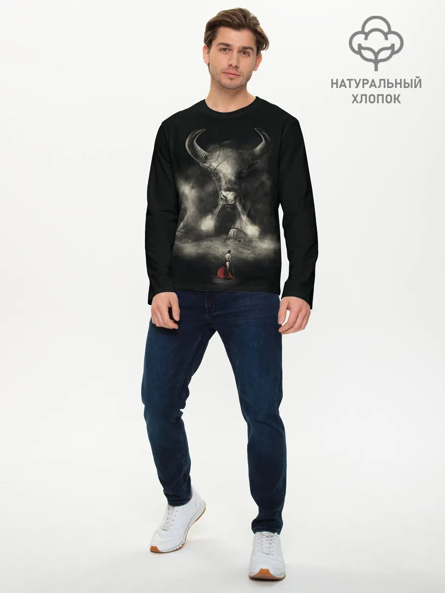 Мужской лонгслив базовый / Бык 2021