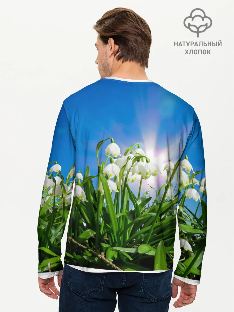 Мужской лонгслив базовый / Подснежники