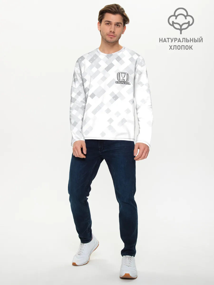 Мужской лонгслив базовый / HONDA