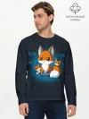 Мужской лонгслив базовый / Лисы-геймеры