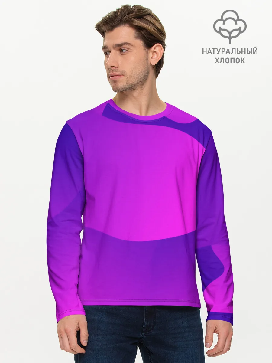 Мужской лонгслив базовый / НЕОНОВАЯ ГЕОМЕТРИЯ