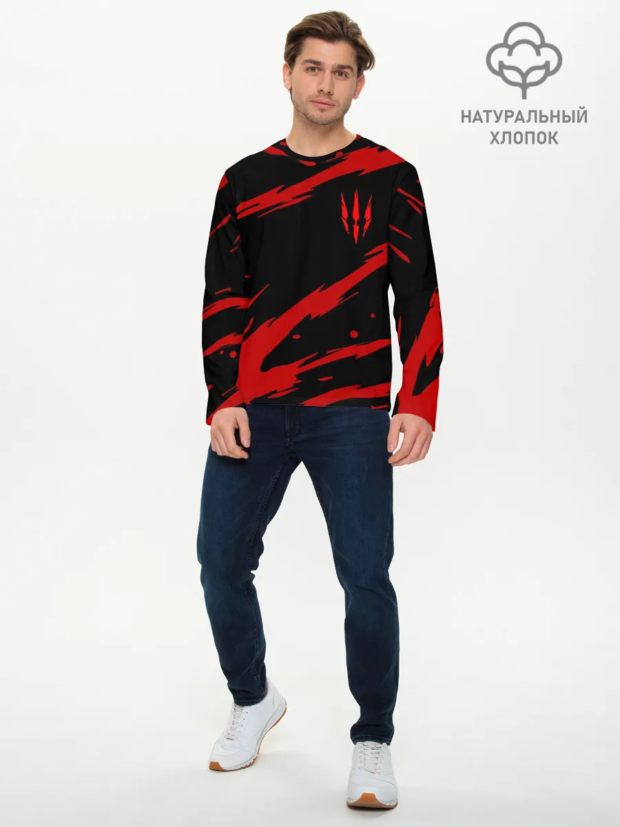 Мужской лонгслив базовый / Ведьмак